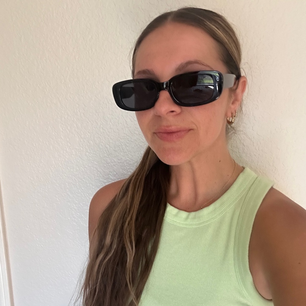 Trendy black sunglasses
